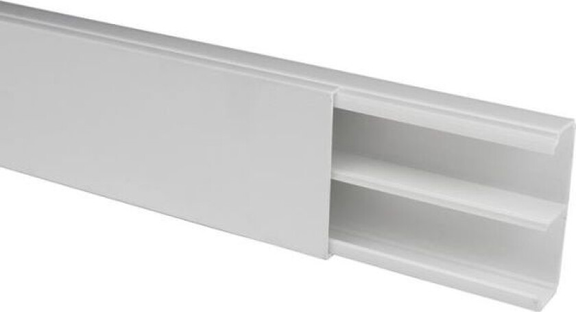 3604-2G Kabelkanal skruefesting, med lokk, 2 m 53 x 20 mm, hvit