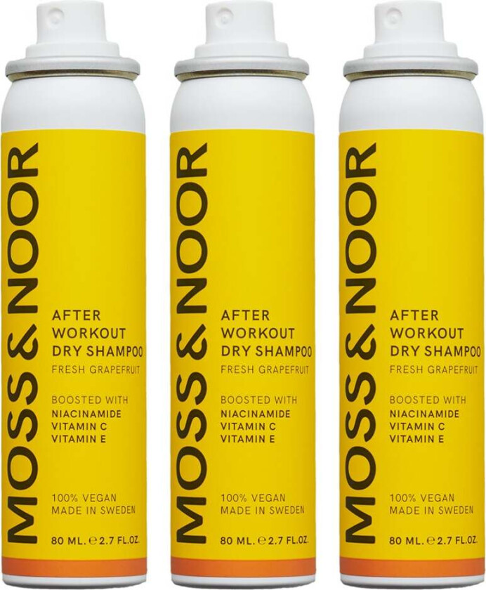 MOSS & NOOR After Workout Dry Shampoo Pocket Size 3stk