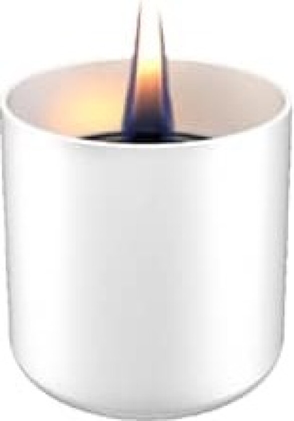 Table burner Lilly 1W Glass Diameter 8 cm, Height 7.5 cm, 150 ml, 4.5 hours, White