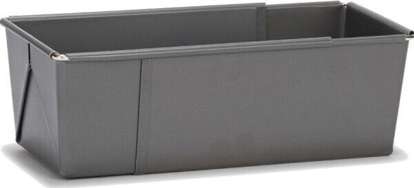 justerbar brødform 14 x 20-35 cm, grått stål