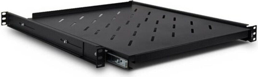 SWAS-550/800 19" drawer for 800mm deep racks including telescopic rails Jet Black RAL 9005