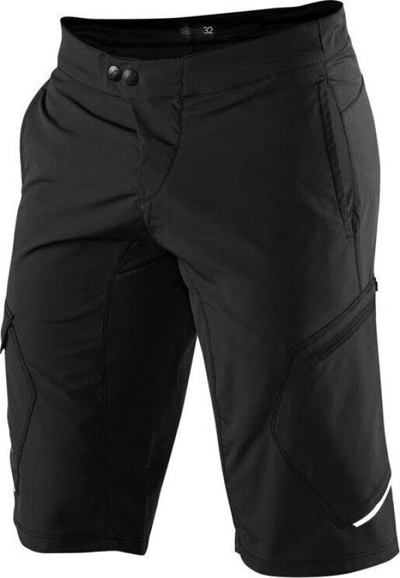 100 % shorts for menn 100 % RIDECAMP shorts svart størrelse 30 (44 EUR) (NY)