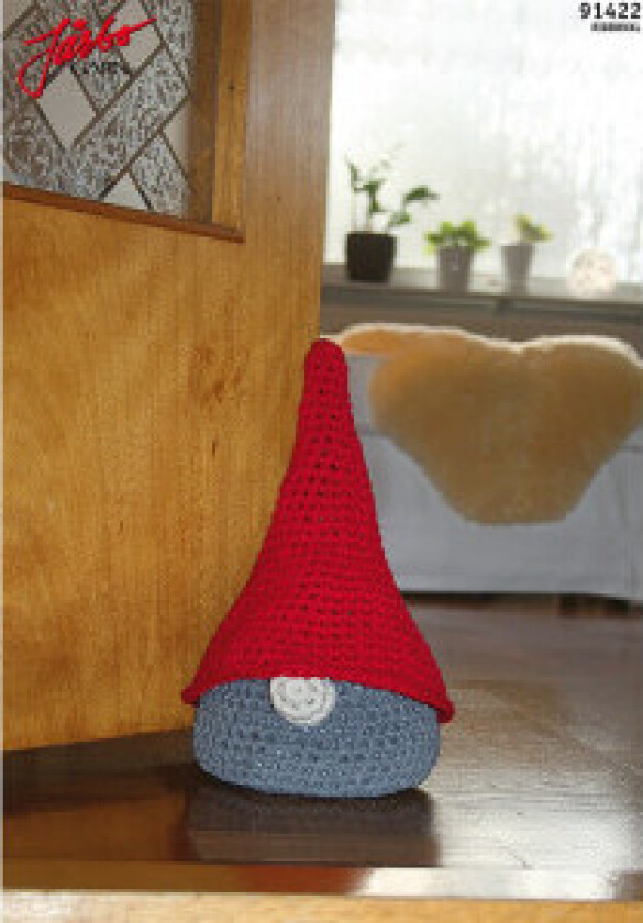 Järbo Nisse - Dørstopper Hekleoppskrift 35x17 cm - 35 x 17 cm