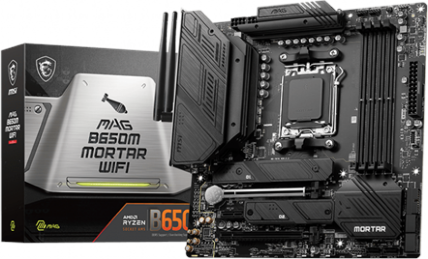 MAG B650M MORTAR WIFI Hovedkort - AMD B650 - AMD AM5 socket - DDR5 RAM - Micro-ATX