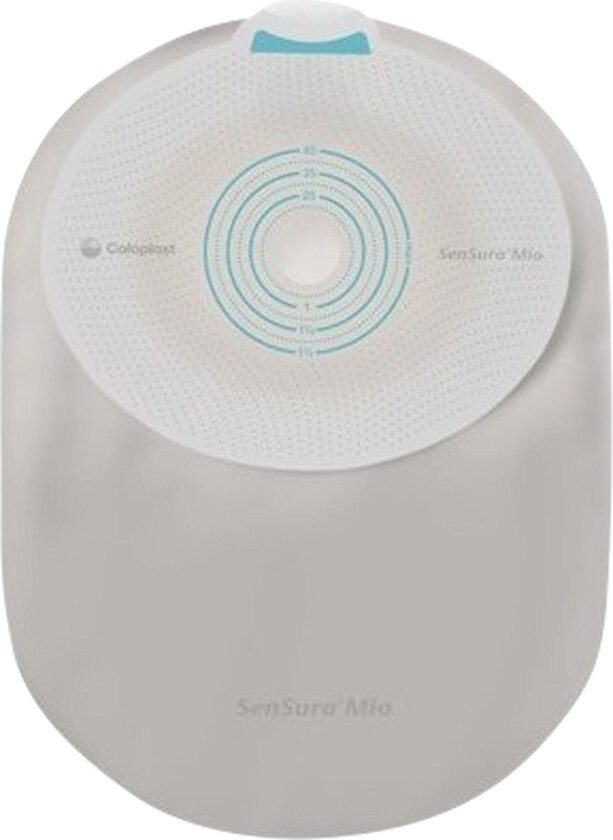 Coloplast SenSura Mio 1-delt lukket pose, 106730, Kleberkobling, hullstørrelse 30-45 mm, midi, 30 stk.