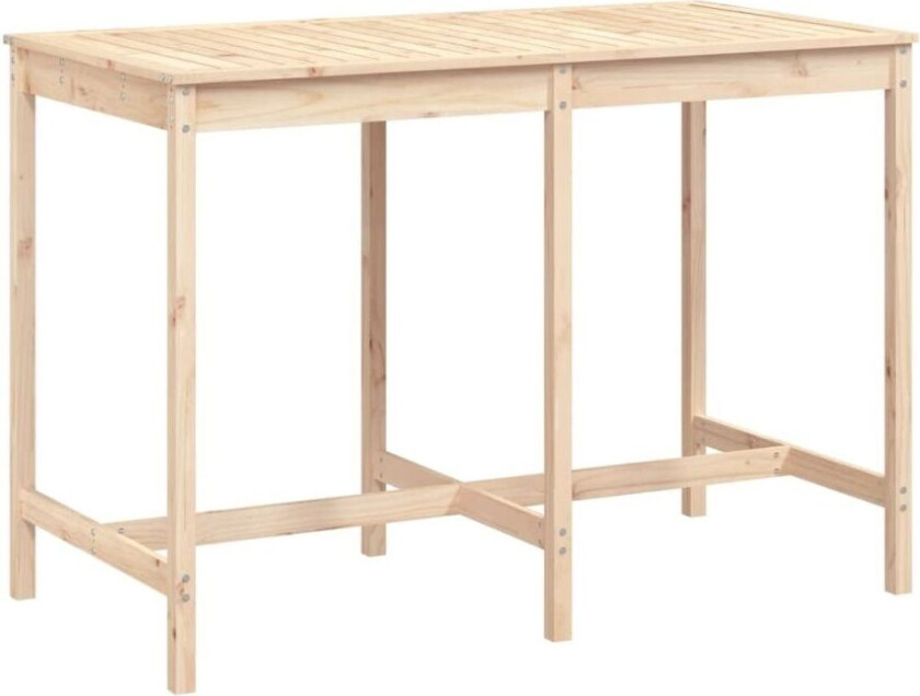 Hagebord 159,5x82,5x110 cm heltre furu