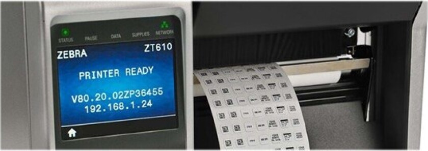 Technologies ZT610 - Etikettskriver - direktetermisk / termisk overføring - Rull (11,4 cm) - 203 dpi - inntil 356 mm/sek - USB, seriell, Gigabit LAN, USB-vert, NFC, Bluetooth 4.0 - rivestang