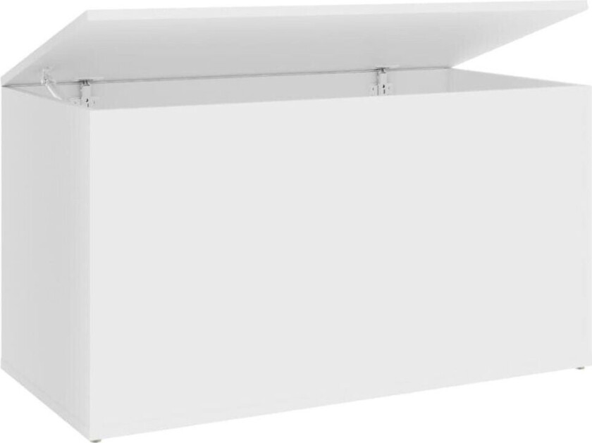 Bilde av Oppbevaringskiste hvit 84x42x46 cm konstruert tre