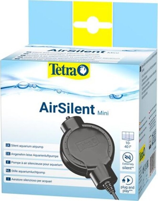 AirSilent Mini air pump for 10-40L aquariums