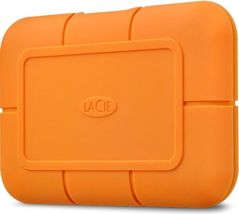 Rugged SSD USB-C Portable - 2TB - Oransje - Ekstern SSD - Thunderbolt 3