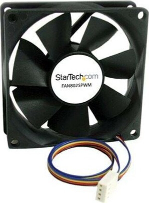 80x25mm Computer Case Fan with PWM - Kabinettvifte - 80mm - Svart