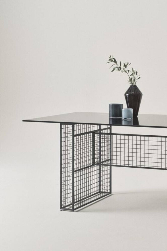 spisebord 90x205 cm Svart matt svart