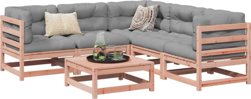 Hagesofasett 6 deler heltre douglasgran