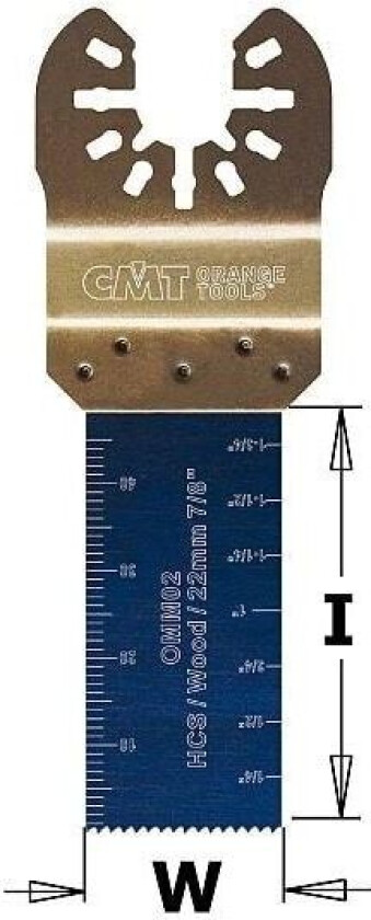 CMT Oscillerende sagblad W=22 I=48 TPI=18, universalholder (OMM02-X1)