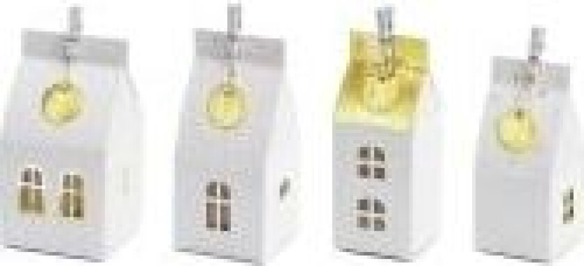 PartyDeco KA6, Gavepose, Frittstående, Gull, Hvit