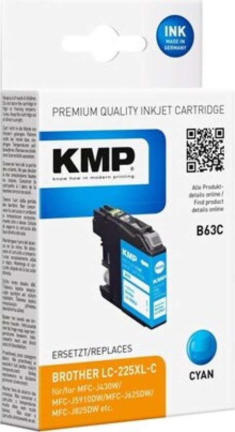 B63C - cyan - compatible - ink cartridge - Blekkpatron Blå