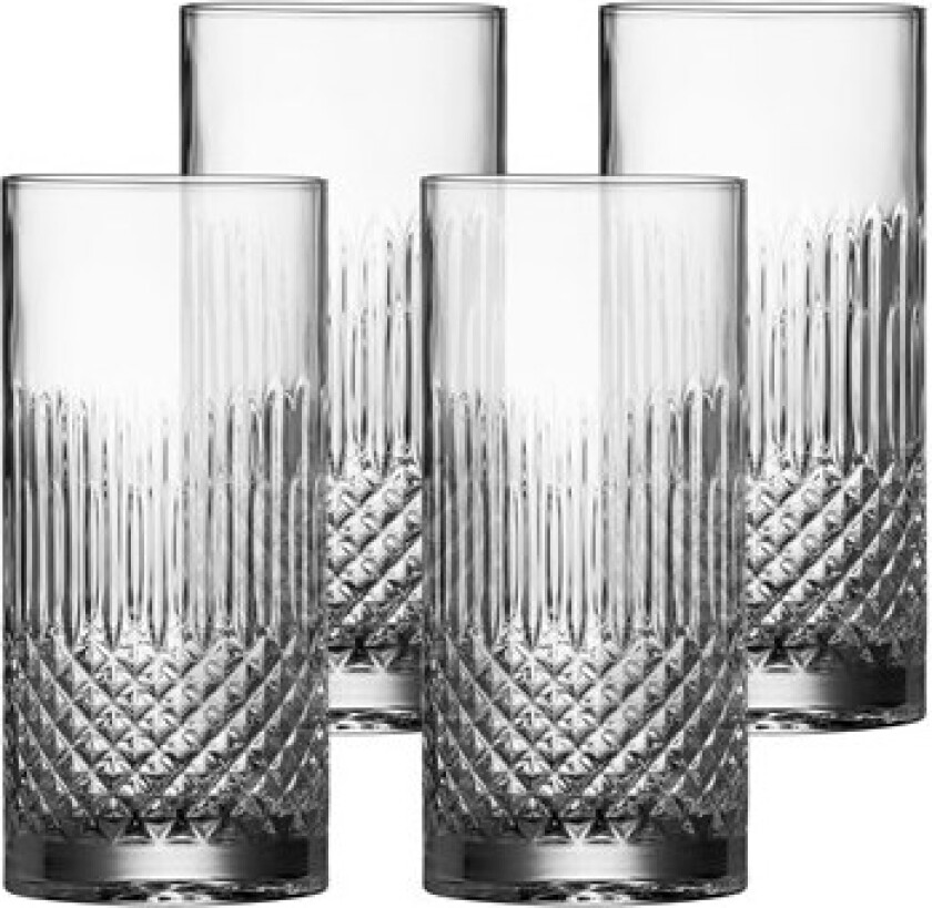 Diamante beer/longdrink glass - 4 pcs