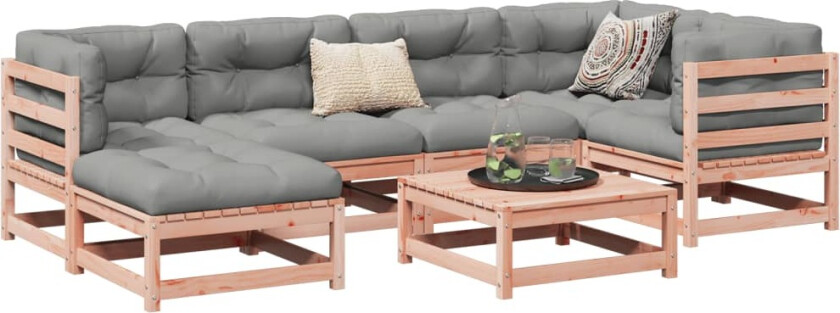 Hagesofasett 7 deler heltre douglasgran