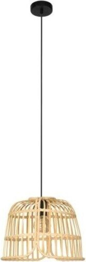 GLYNEATH, Fleksibel montering, Sort, Beige, Stål, Tre, Rund