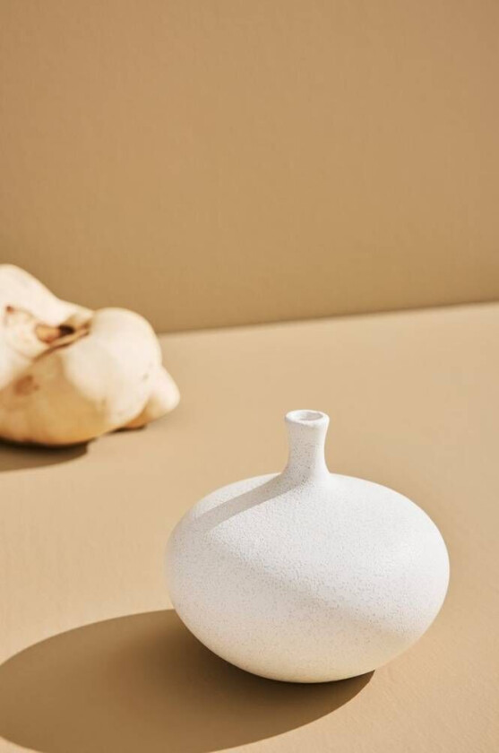 Alice vase Hvit matt og skimrende