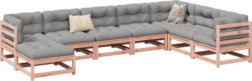 Hagesofasett 8 deler heltre douglasgran