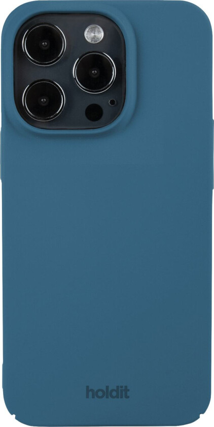 Holdit iPhone 12 / 12 Pro Slim Plast Deksel - Denim Blue