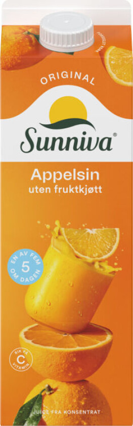 Appelsinjuice 1l Sunniva