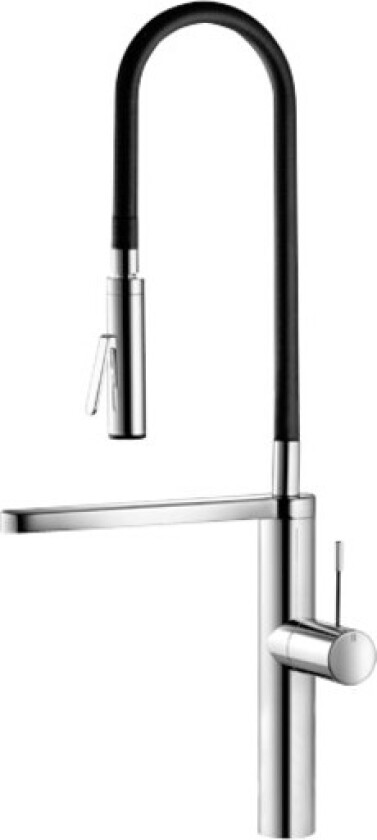 Bilde av KWC ONO kjøkkenbatteri i rustfritt stål med dusj