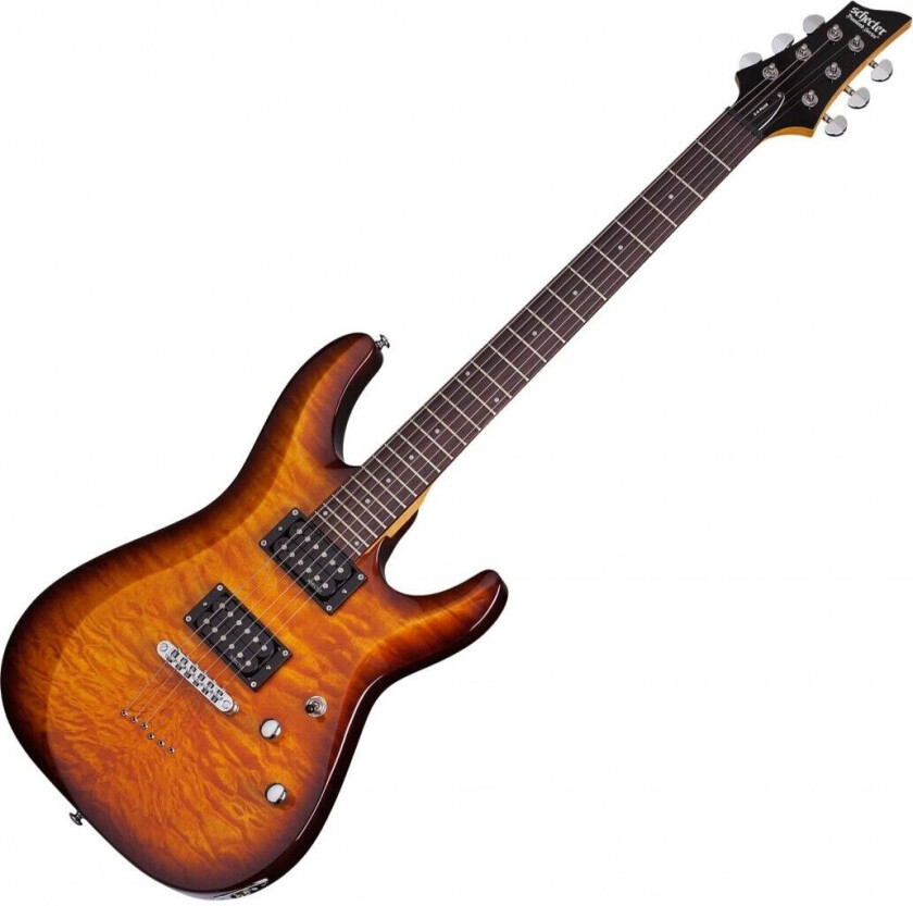 Schecter C-6 Plus Electric Guitar Vintage Sunburst