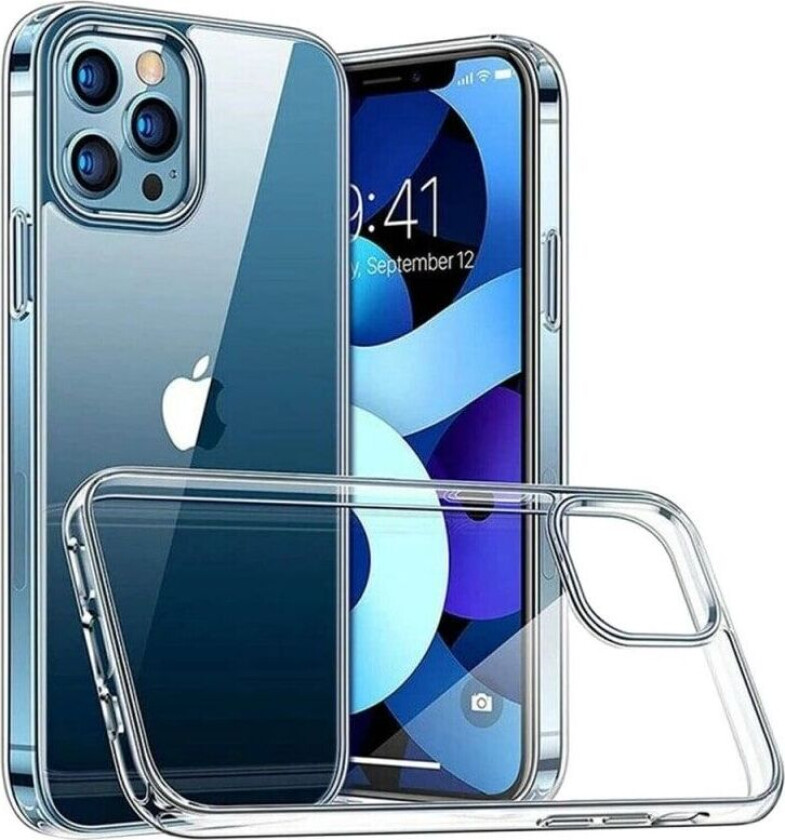Silikondeksel gjenomsiktig iPhone 12 Pro (6.1 ")