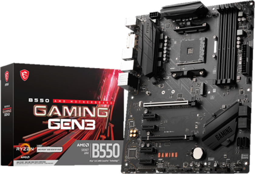 B550 GAMING GEN3 - Hovedkort - ATX - Socket AM4 - AMD B550 Chipset - USB 3.2 Gen 1, USB 3.2 Gen 2 - Gigabit LAN - innbygd grafikk (CPU kreves) - HD-lyd (8-kanalers)