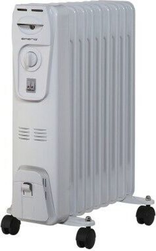 HO-105589, Olje-elektrisk romvarmer, Olje, Innendørs, Gulv, Hvit, 2000 W