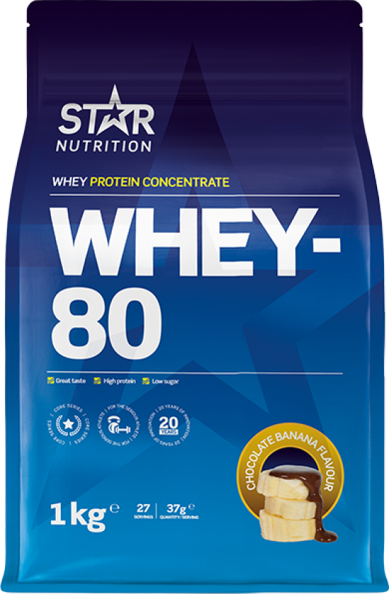 Whey-80 Myseprotein 1 kg