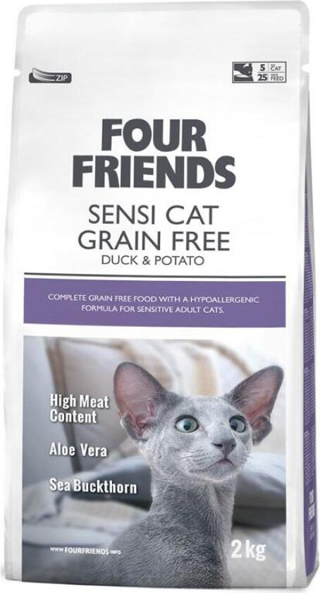 FourFriends Cat Sensi Cat Grain Free Duck & Potato (6 kg)