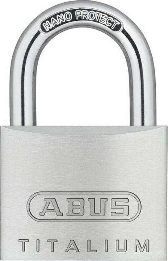 Hengelås med nøkkel ABUS Titalium 64ti/25 Stål Aluminium normal (2,5 cm)