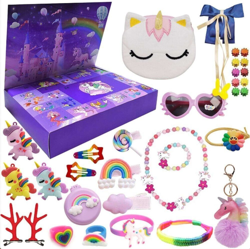 Adventskalender - Unicorn - Enhörningspresent - Julkalender 2023