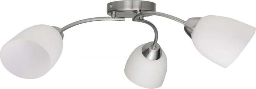 Taklampe Activejet Benita Hvit ickel Metall Glass 40 W 230 V 60 cm