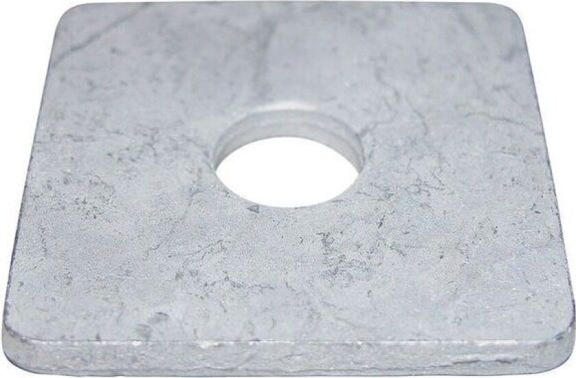 Firkantskive M20 22x60x60x6 varmforsinket 25 stk