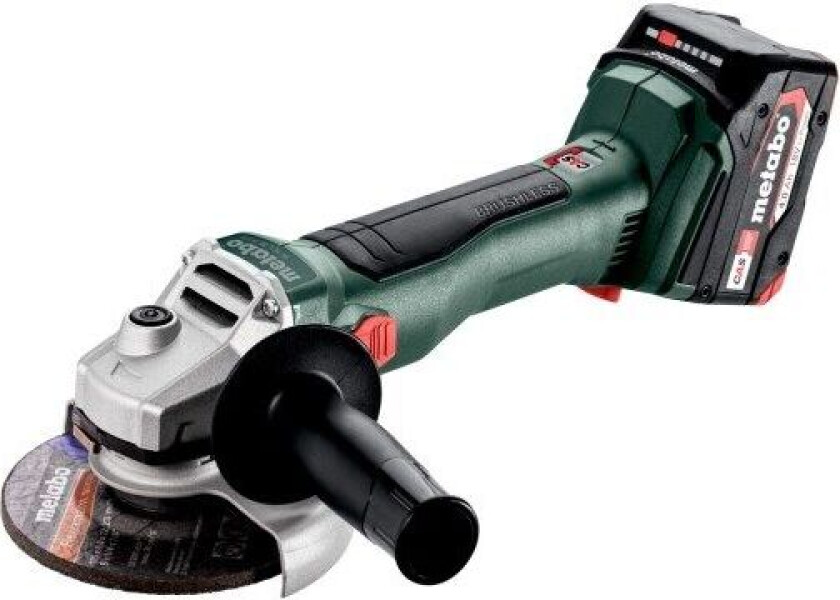 W 18 L BL 9-125 Akku vinkelsliper 125 mm 10.000 RPM 1,5 kg (2x4,0Ah)
