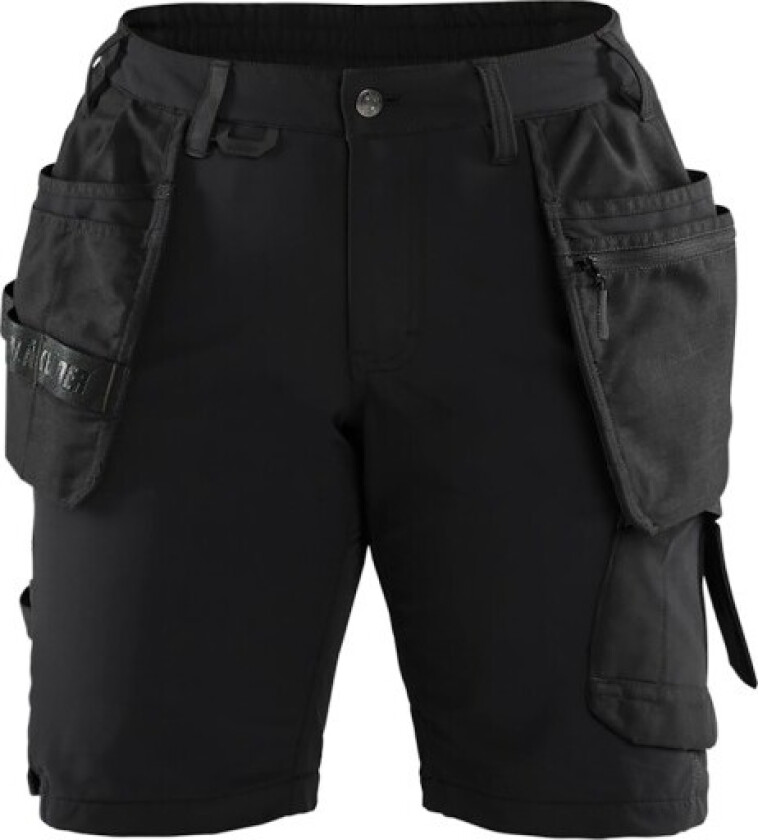 Blåkläder Dameshorts 71831645, stretch, svart/grå, STØRRELSE. 46