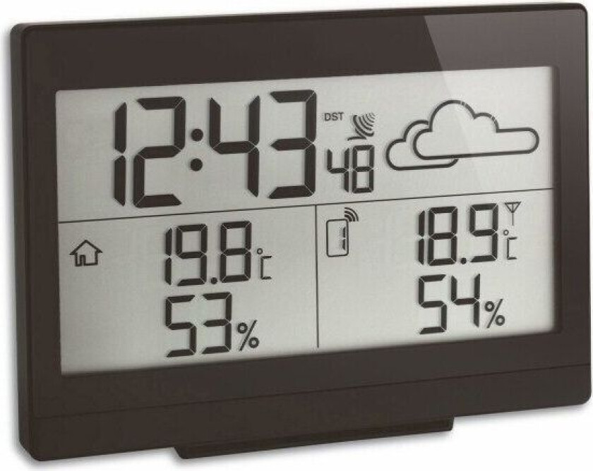 Casa, Hvit, Inne Termometer, Utendørs Fuktighetsmåler, Utendørs Barometer, Plastikk, 20 - 90%, -40 - 70 °C, -40 - 158 °F