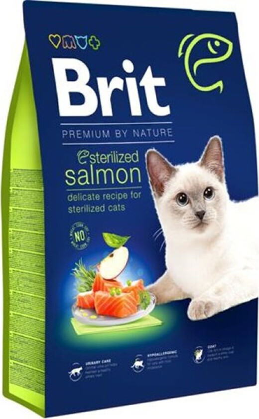 Brit Premium By Nature Cat Sterilized Salmon (8 kg)