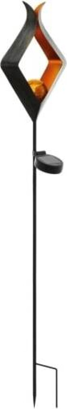 SOLAR LED LIGHT SPIKE 0.06W BROWN/ORANGE