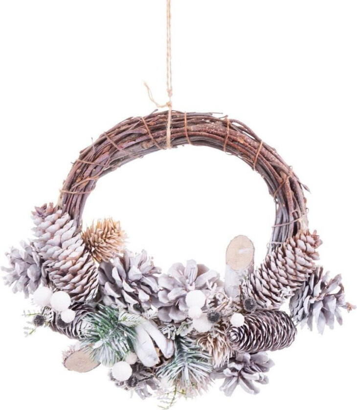 Julekrans Flerfarget Rotting Plast Skum Ananas 24 x 22 x 8 cm