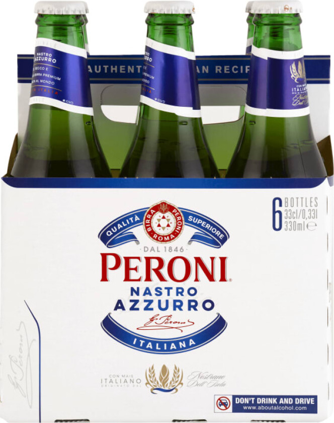Peroni Nastro Azzurro 0,33lx6 flaske