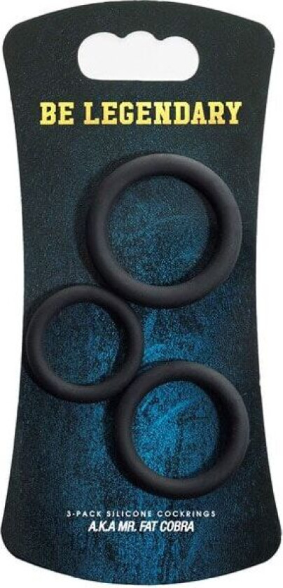 A.K.A Mr. Fat Cobra C-rings 3-pack Pakke med penisringer