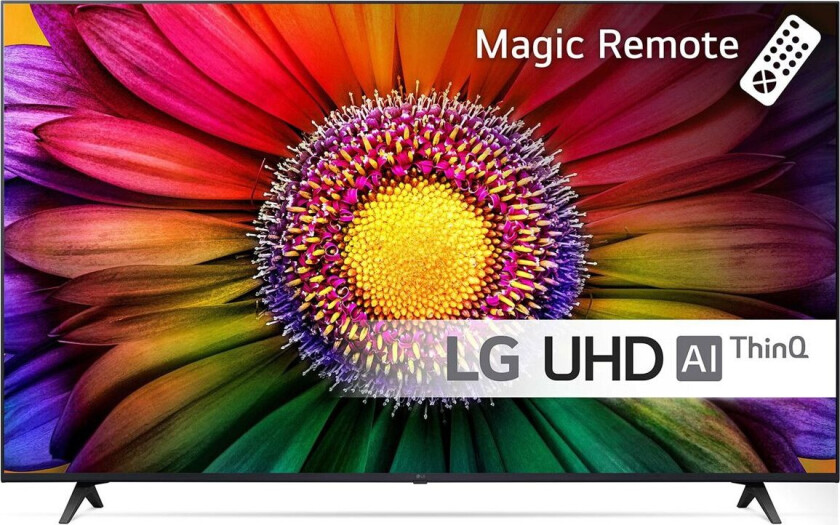 65UR80006LJ - 65 Diagonalklasse UR80 Series LED-bakgrunnsbelyst LCD TV - Smart TV - ThinQ AI, webOS - 4K UHD (2160p) 3840 x 2160 - HDR - Direct LED