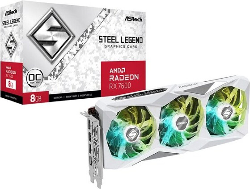 Radeon RX 7600 Steel Legend - 8GB GDDR6 RAM - Grafikkort