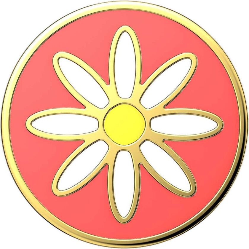 Enamel Quaint Daisy Coral
