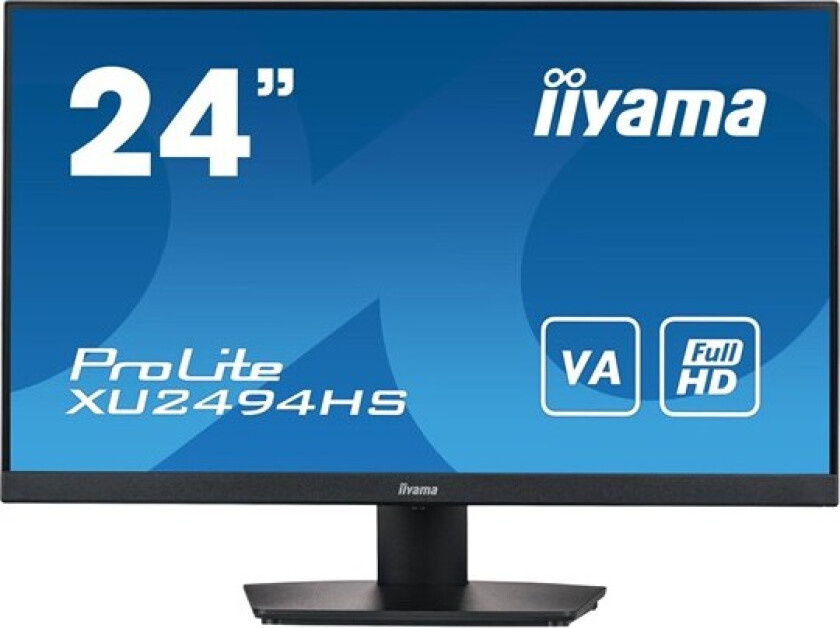 24" iiyama ProLite XU2494HS-B2 - LED monitor - Full HD (1080p) - 24" - 4 ms - Skjerm